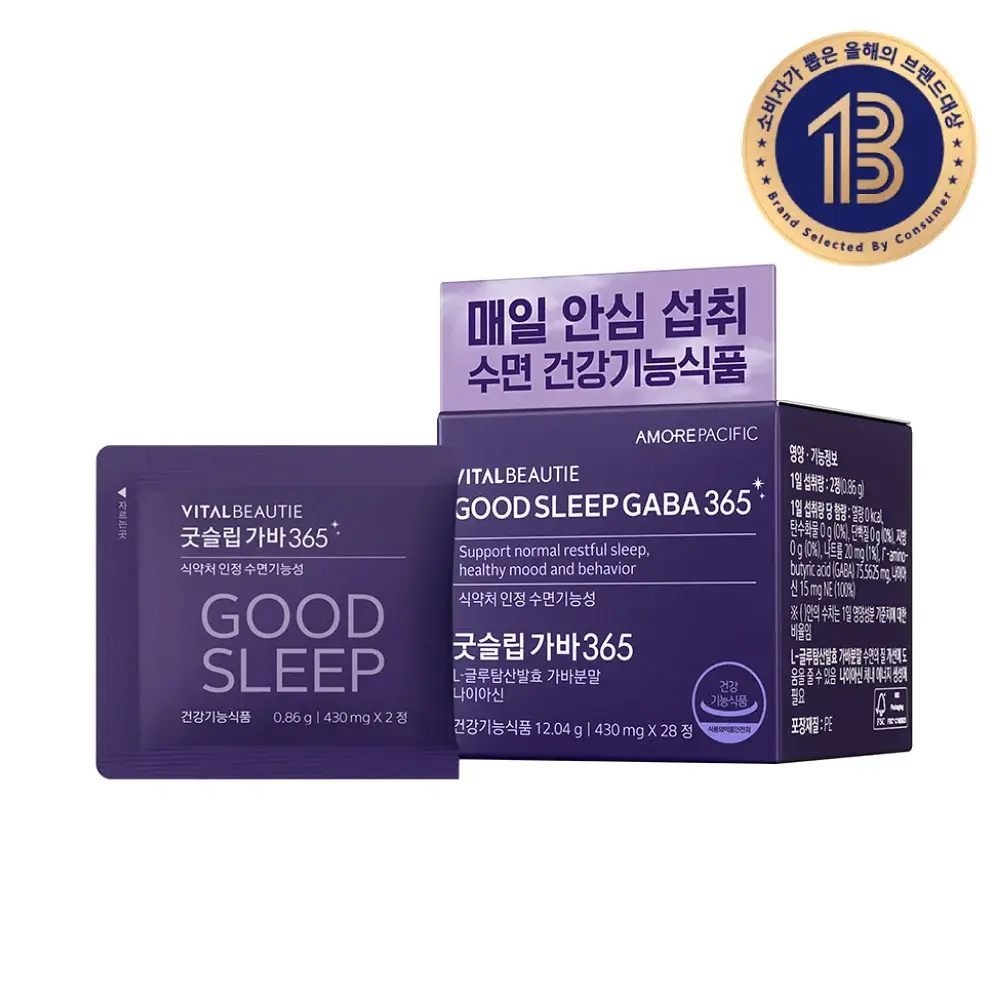[수면기능성] 바이탈뷰티 굿슬립가바 365 (14일분)
